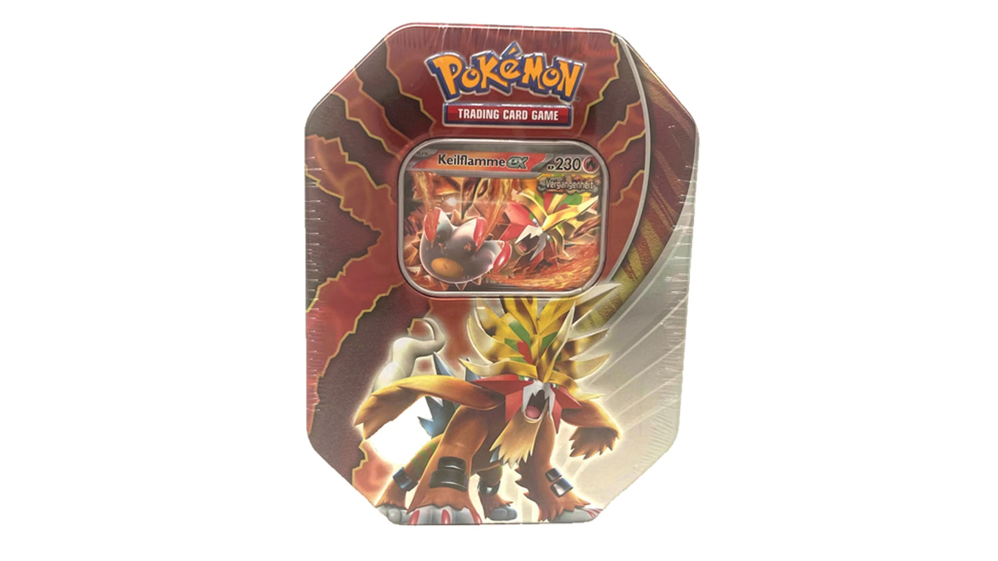 Pokemon Tin-Box Paradox-Schicksale - Keilflamme-ex, deutsche Ausgabe
