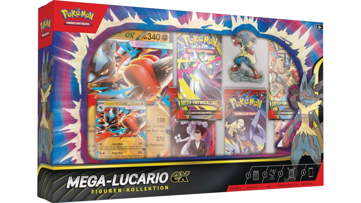 Pokemon Mega Lucario ex Figuren-Kollektion, deutsche Ausgabe