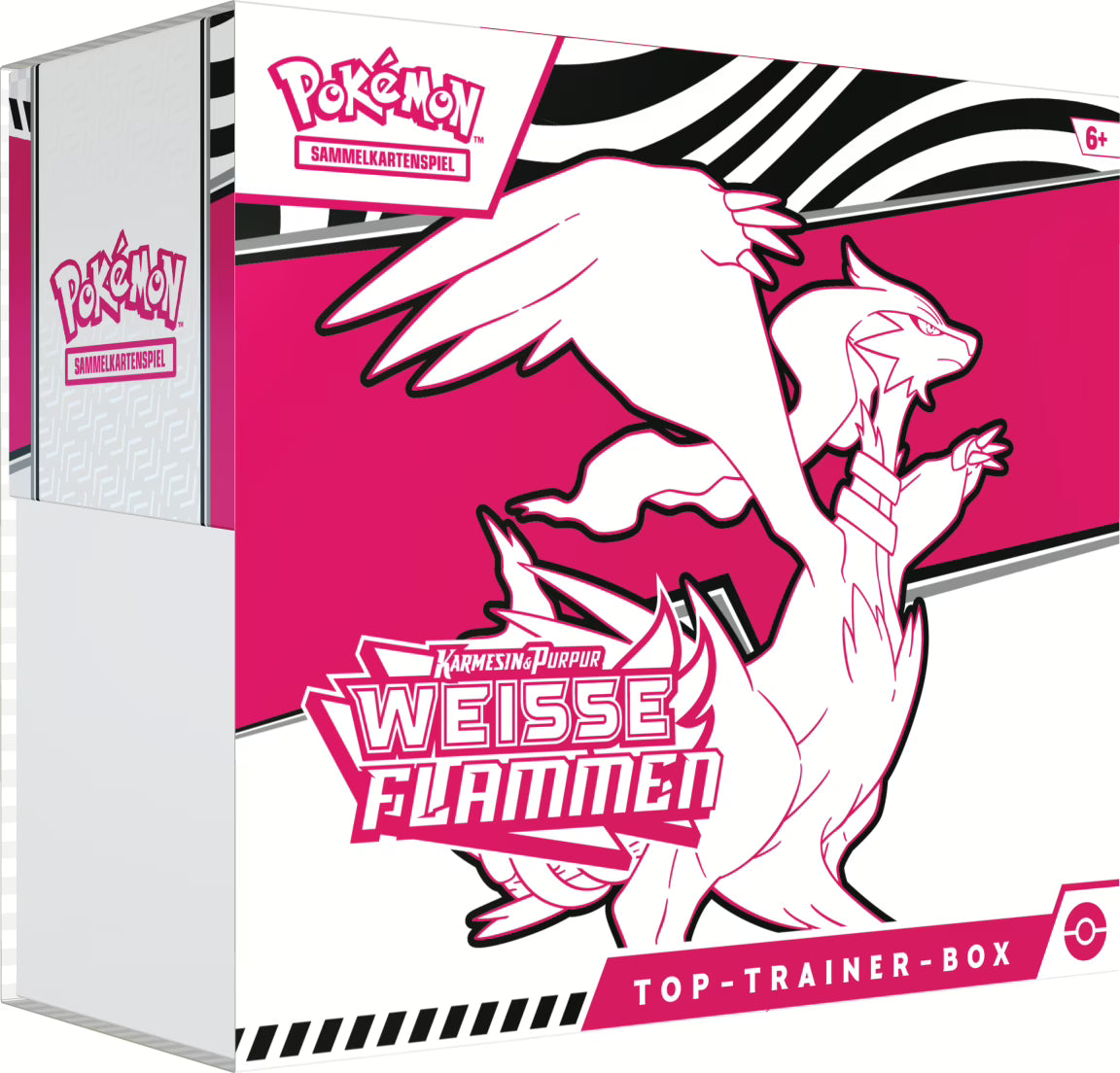 Pokemon Top-Trainer-Box Reshiram Weiße Flammen