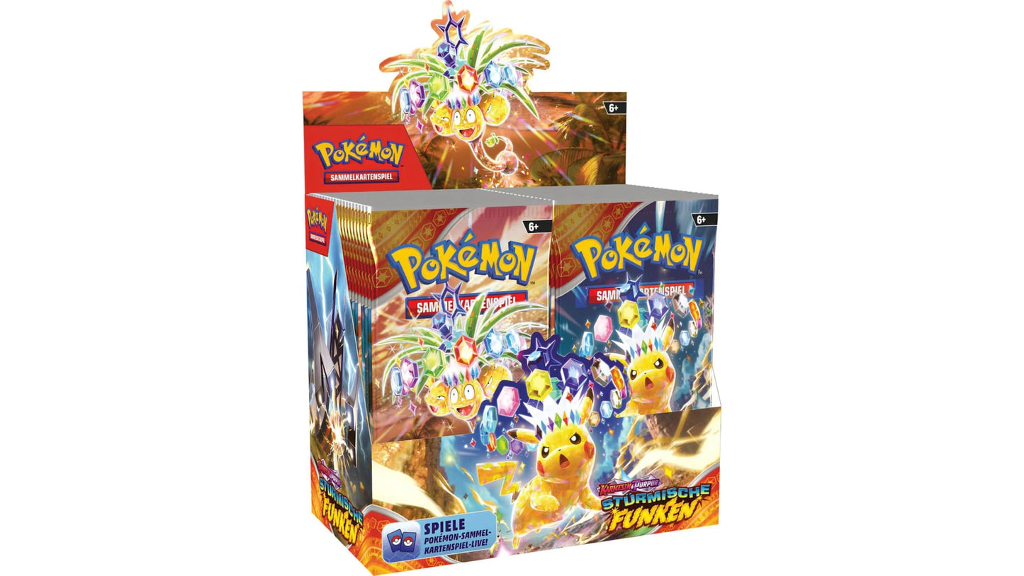 Pokemon Stürmische Funken Display, deutsche Ausgabe