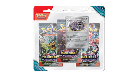 Pokemon Karmesin & Purpur - Maskerade im Zwielicht - 3er Blister Knattatox, deutsche Ausgabe