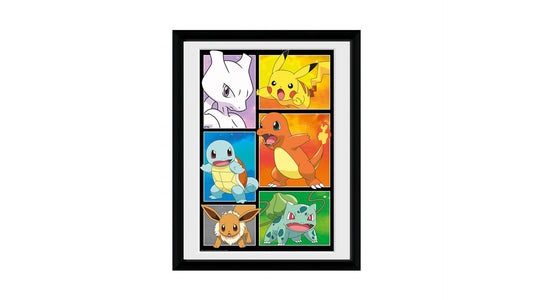 Pokemon Comic Panels Bild, gerahmt 30,48 x 40,64 cm