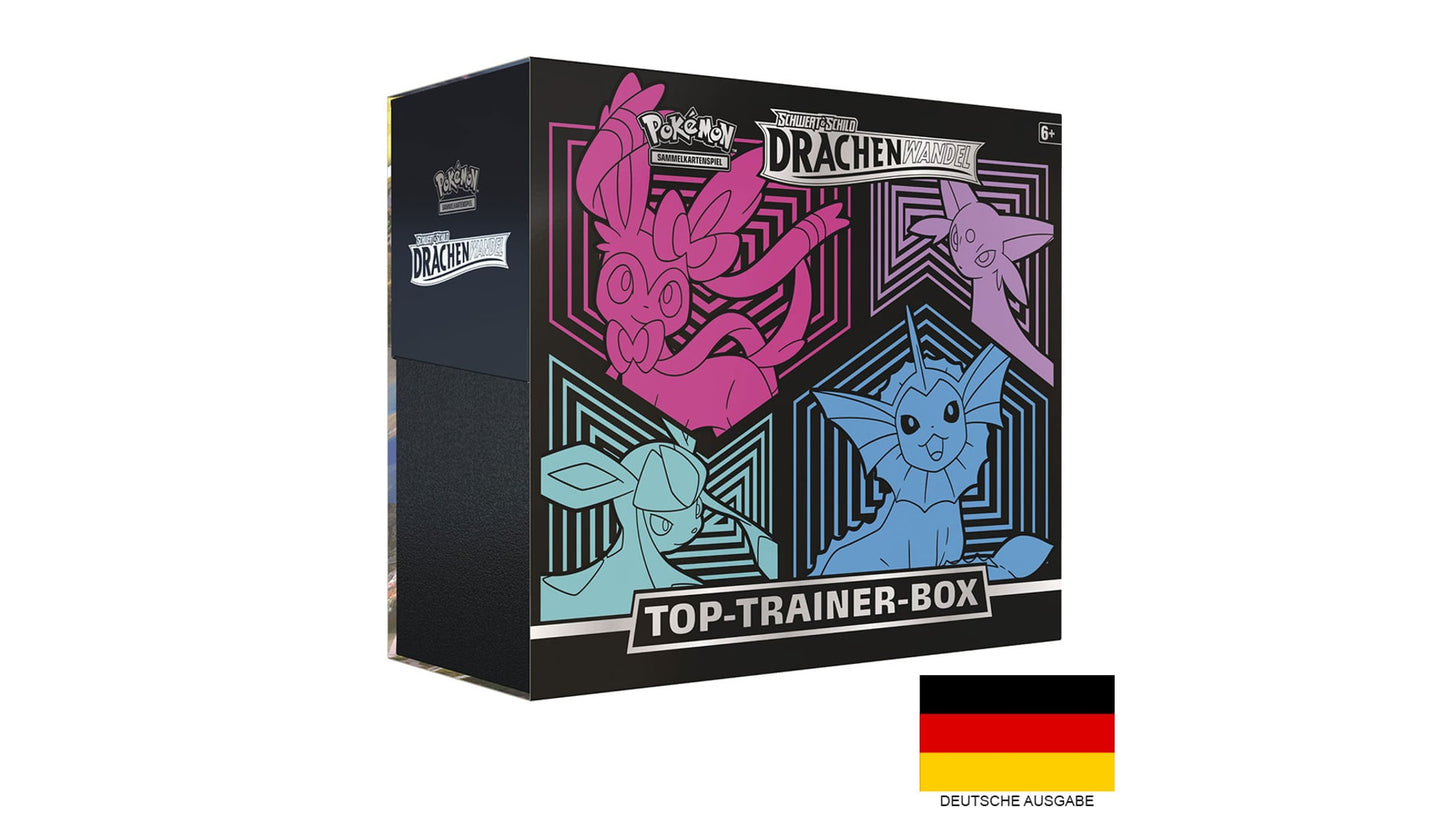 Drachenwandel - Top Trainer Box (Pink/Blau), deutsche Ausgabe