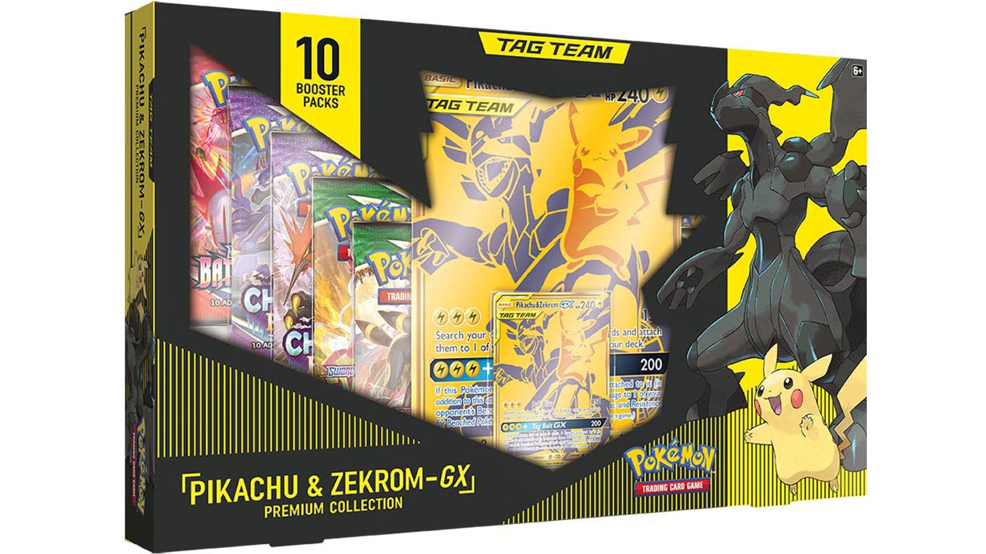 Tag Team Pikachu & Zekrom GX Premium Kollektion, englische Ausgabe