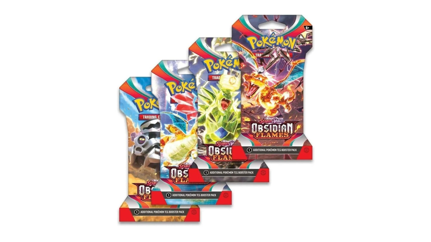 Obsidian Flames - Sleeved Booster, englische Ausgabe