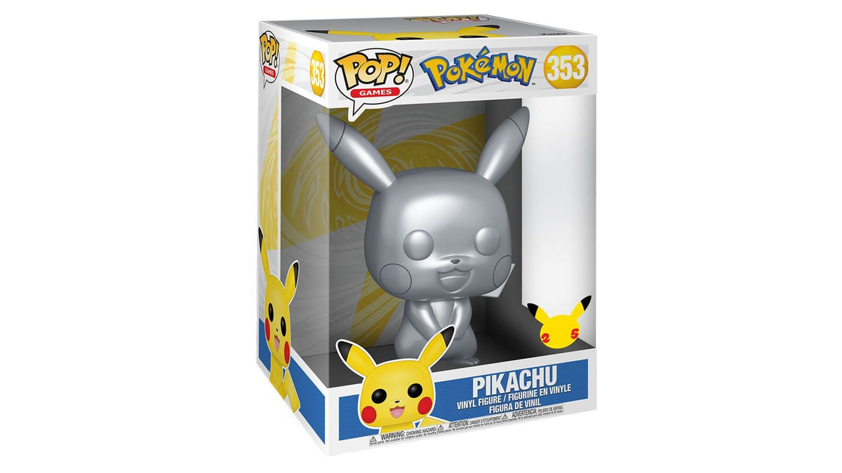 Pokemon Pikachu #353 25 Years Metalic - POP! Vinyl Figur