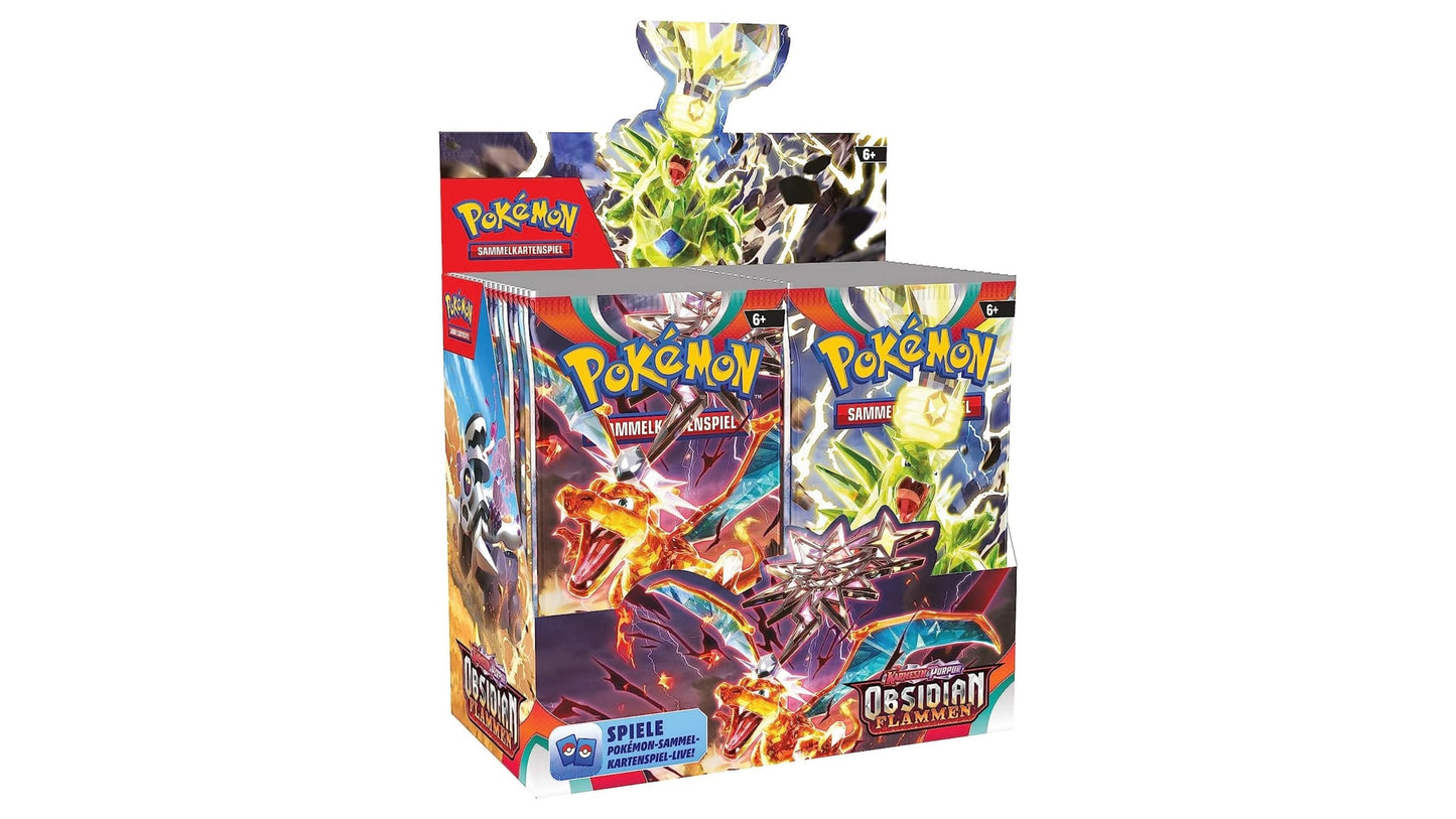 Pokemon Obsidianflammen Display, deutsche Ausgabe