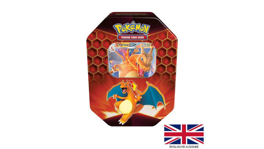 Pokemon Hidden Fates Charizard GX Tin Box, englische Ausgabe