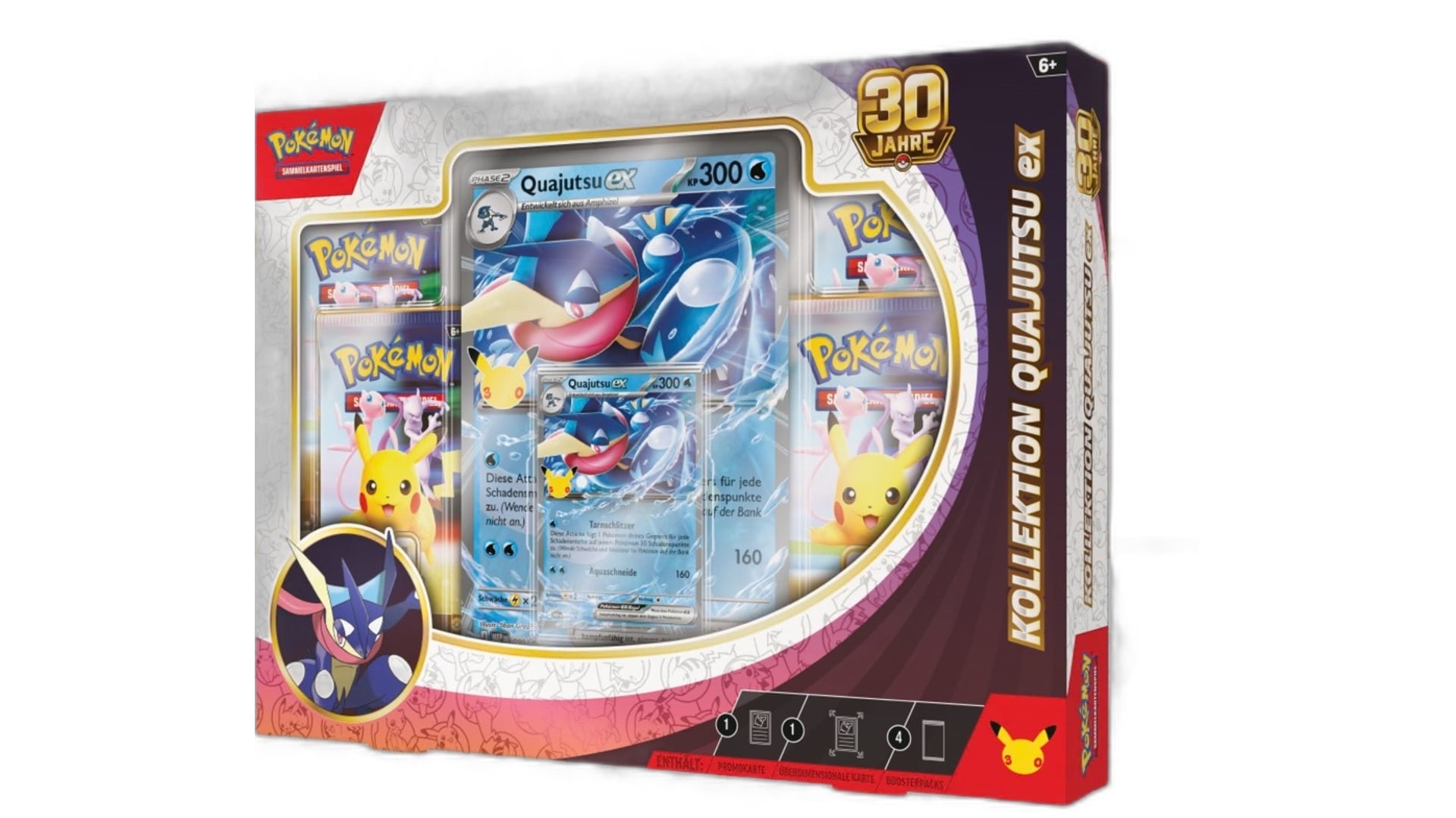 Pokemon Kollektion 30 Jahre Quajutsu-ex, deutsche Ausgabe