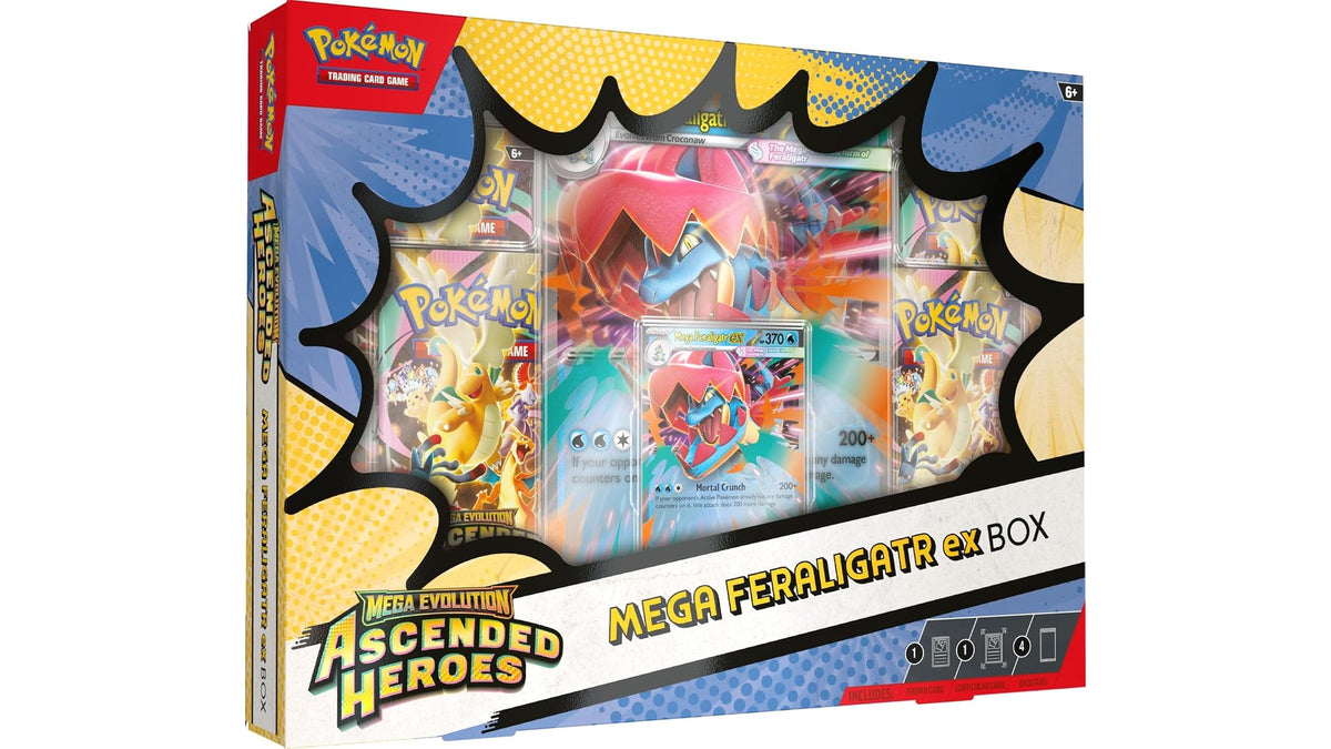 Pokemon Ascended Heroes Mega Feraligatr Ex-Box, englische Ausgabe