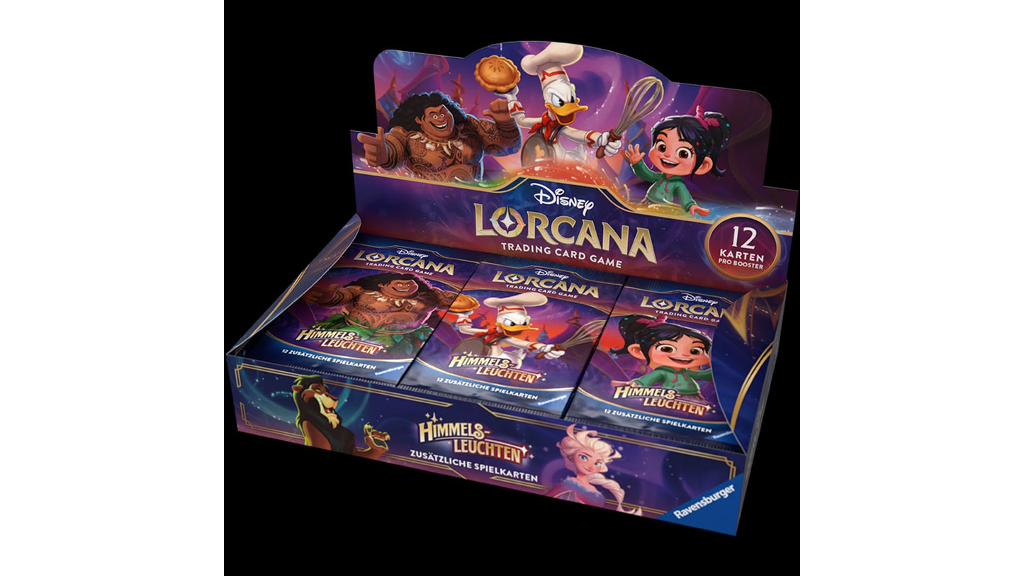 Disney Lorcana Himmelsleuchten - Display mit 24 Booster Packs, deutsche Ausgabe
