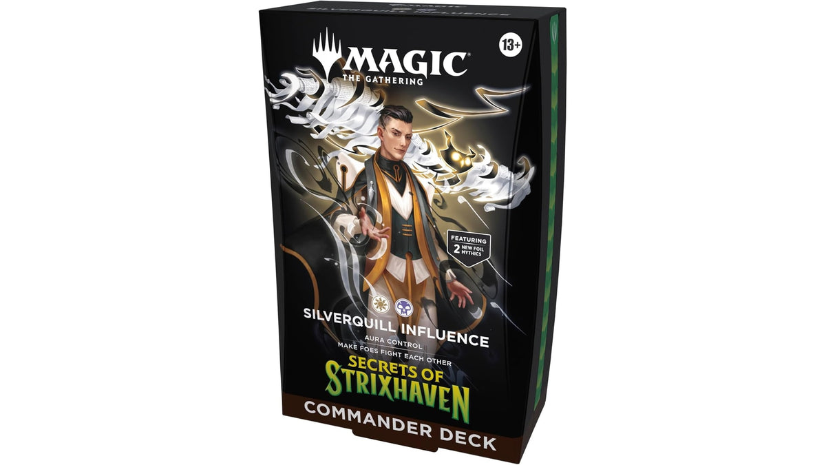 Magic: The Gathering Secrets of Strixhaven Commander Deck Silverquill Influence, englische Ausgabe