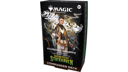 Magic: The Gathering Geheimnisse von Strixhaven Commander Deck Silverquill Influence, deutsche Ausgabe