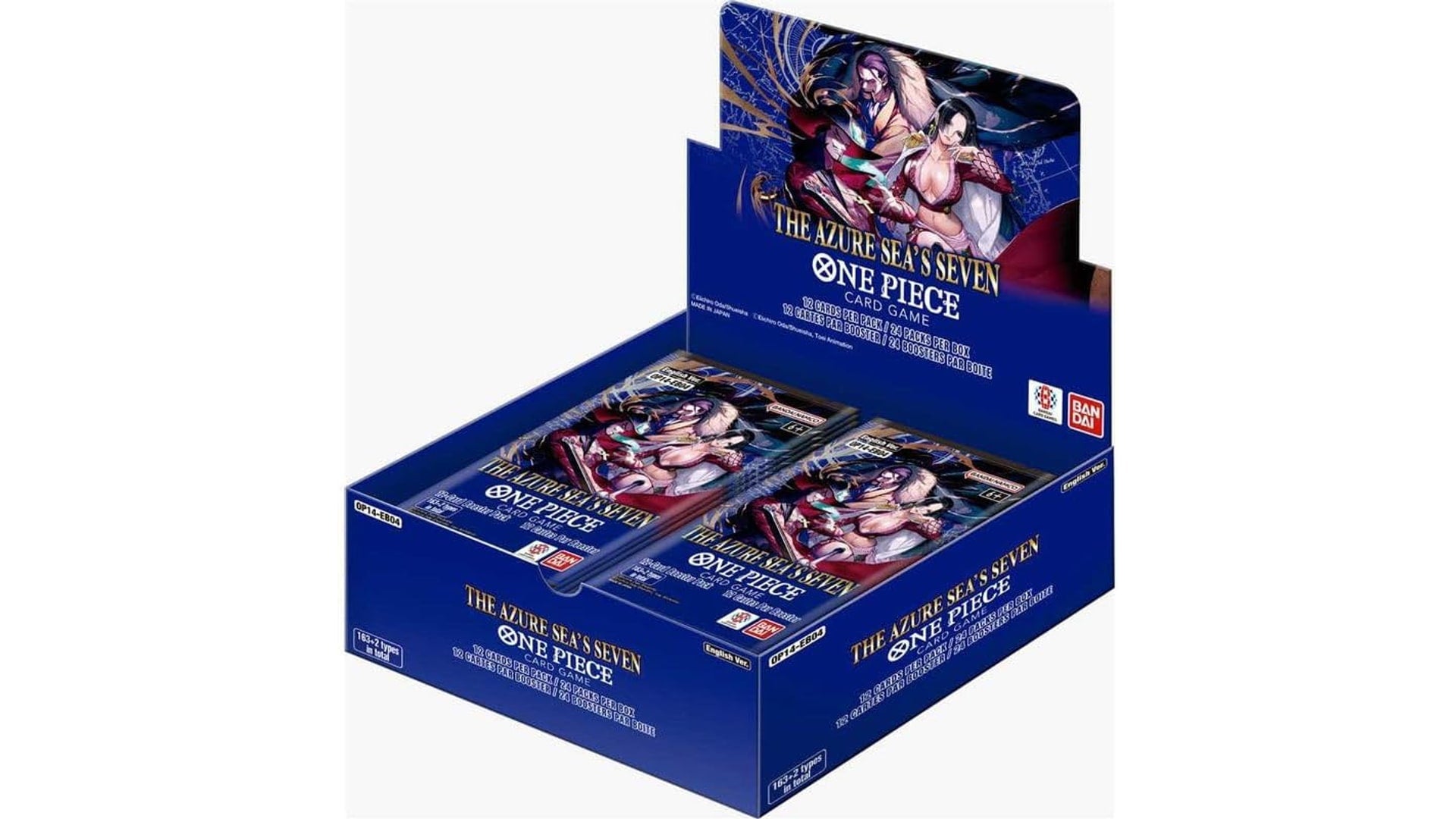 One Piece The Azure Sea's Seven (OP14) Display, englische Ausgabe
