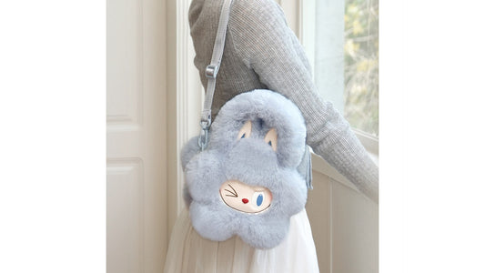 POP MART The Monsters Classic Series: Plush Flower Bag Blau