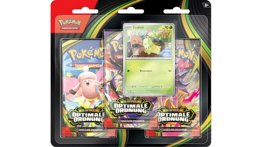 Pokemon Mega Entwicklung - Optimale Ordnung Tech-Sticker Endivie 3er Blister, deutsche Ausgabe