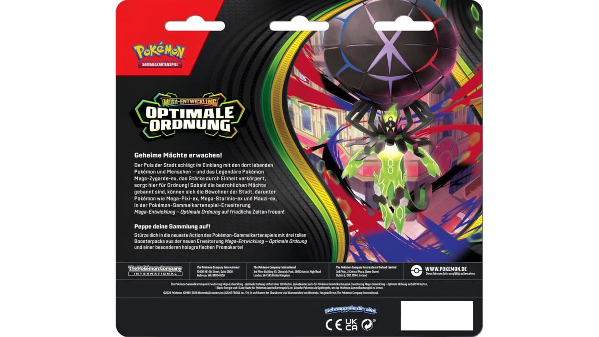 Pokemon Mega Entwicklung - Optimale Ordnung Tech-Sticker Endivie 3er Blister, deutsche Ausgabe – Ansicht 2
