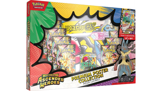 Pokemon Mega Evolution Ascended Heroes Premium Poster Collection Mega Lucario, englische Ausgabe