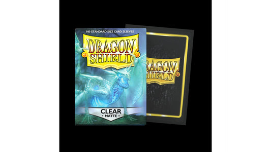 Dragon Shield Standard Size Sleeves - Clear Matte (100 Sleeves)