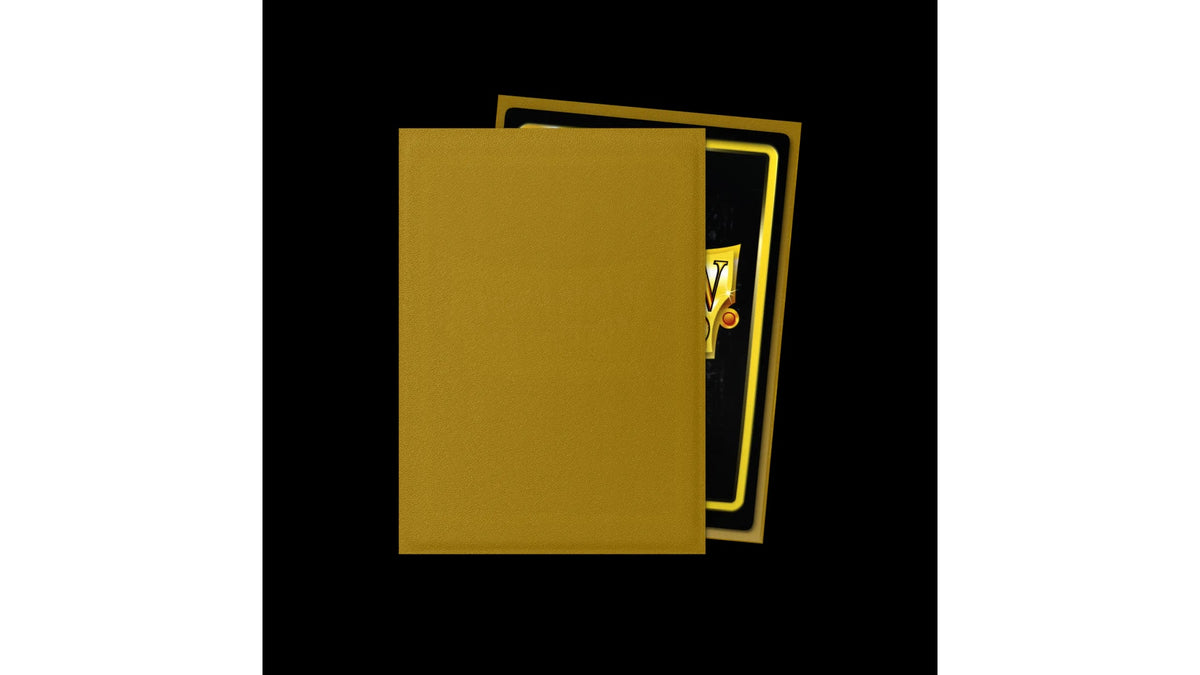 Dragon Shield Standard Size Sleeves - Gold Matte (100 Sleeves) – Ansicht 2