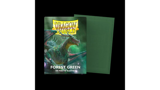 Dragon Shield Standard Size Sleeves - Forest Green Matte (100 Sleeves)
