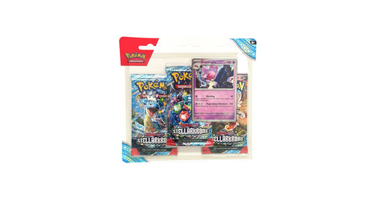 Pokemon Karmesin & Purpur - Stellarkrone- Granforgita 3 Pack Blister, deutsche Ausgabe
