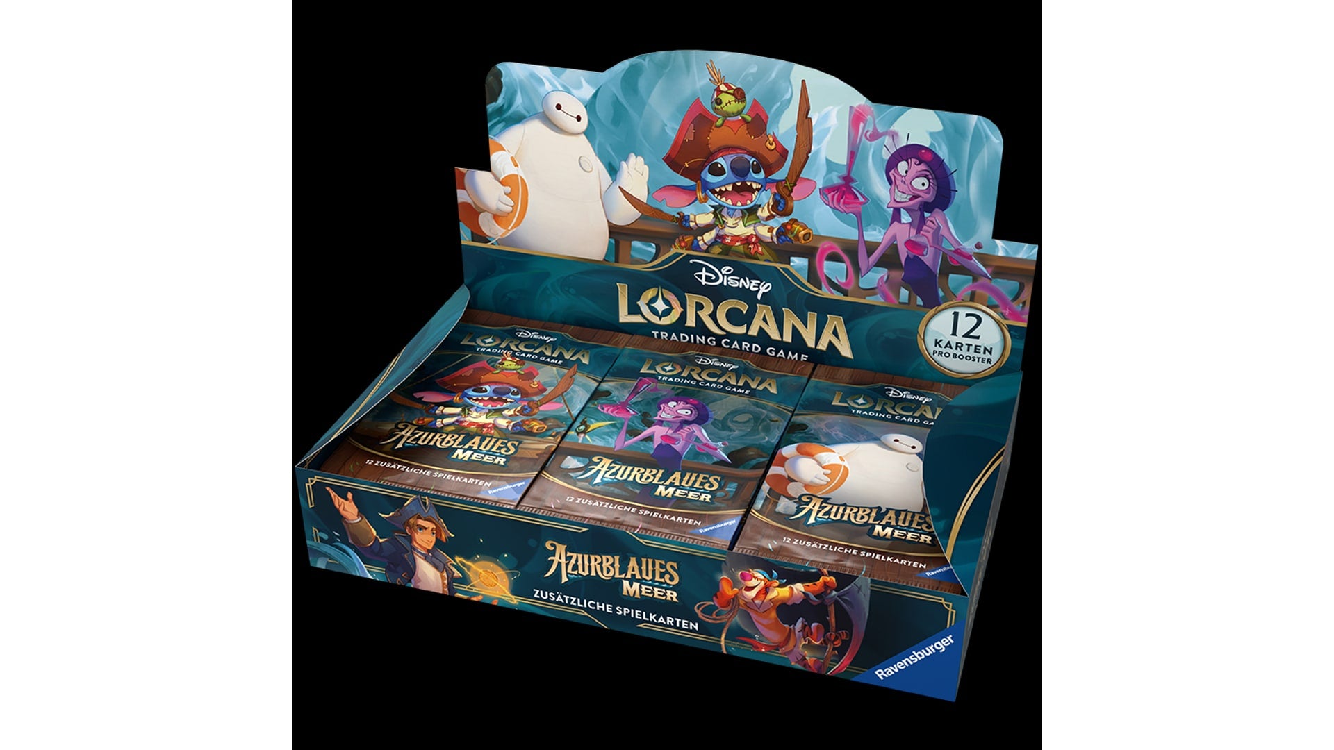 Disney Lorcana TCG Azurite Sea Booster Display, englische Ausgabe