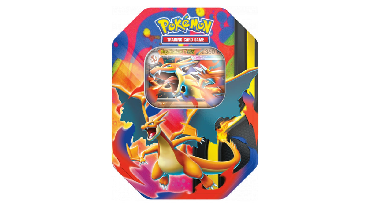 Pokemon Mega Charizard Y ex Tin, englische Ausgabe