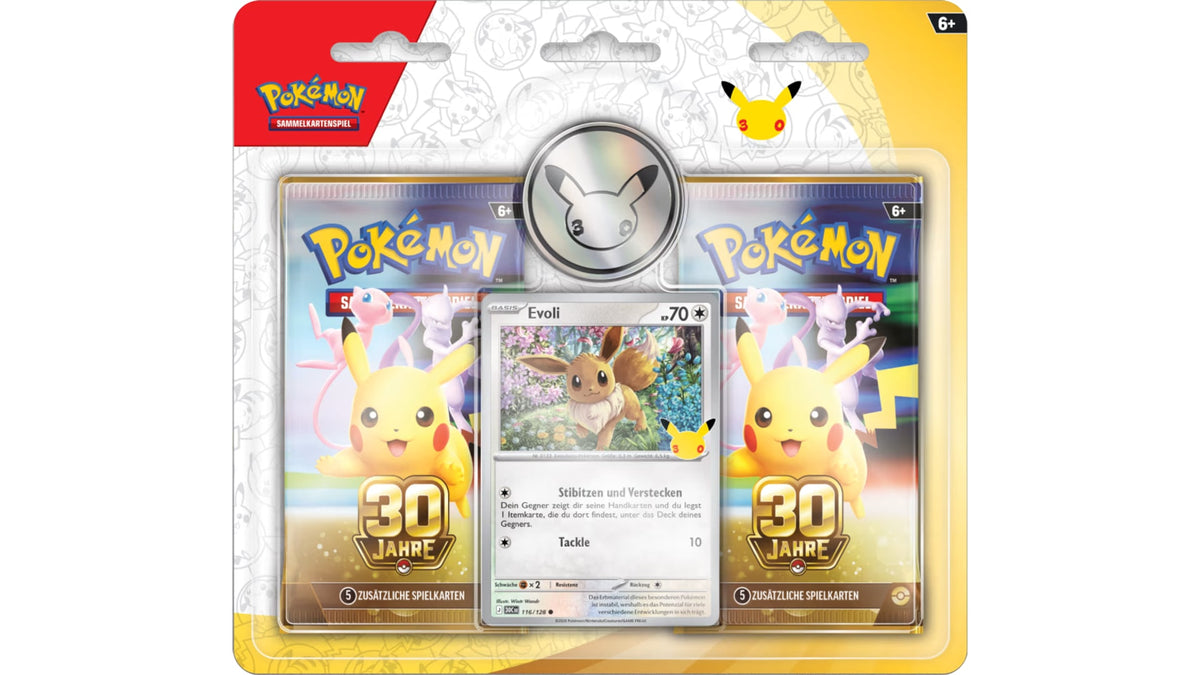 Pokemon 2er-Pack-Blister 30 Jahre, deutsche Ausgabe