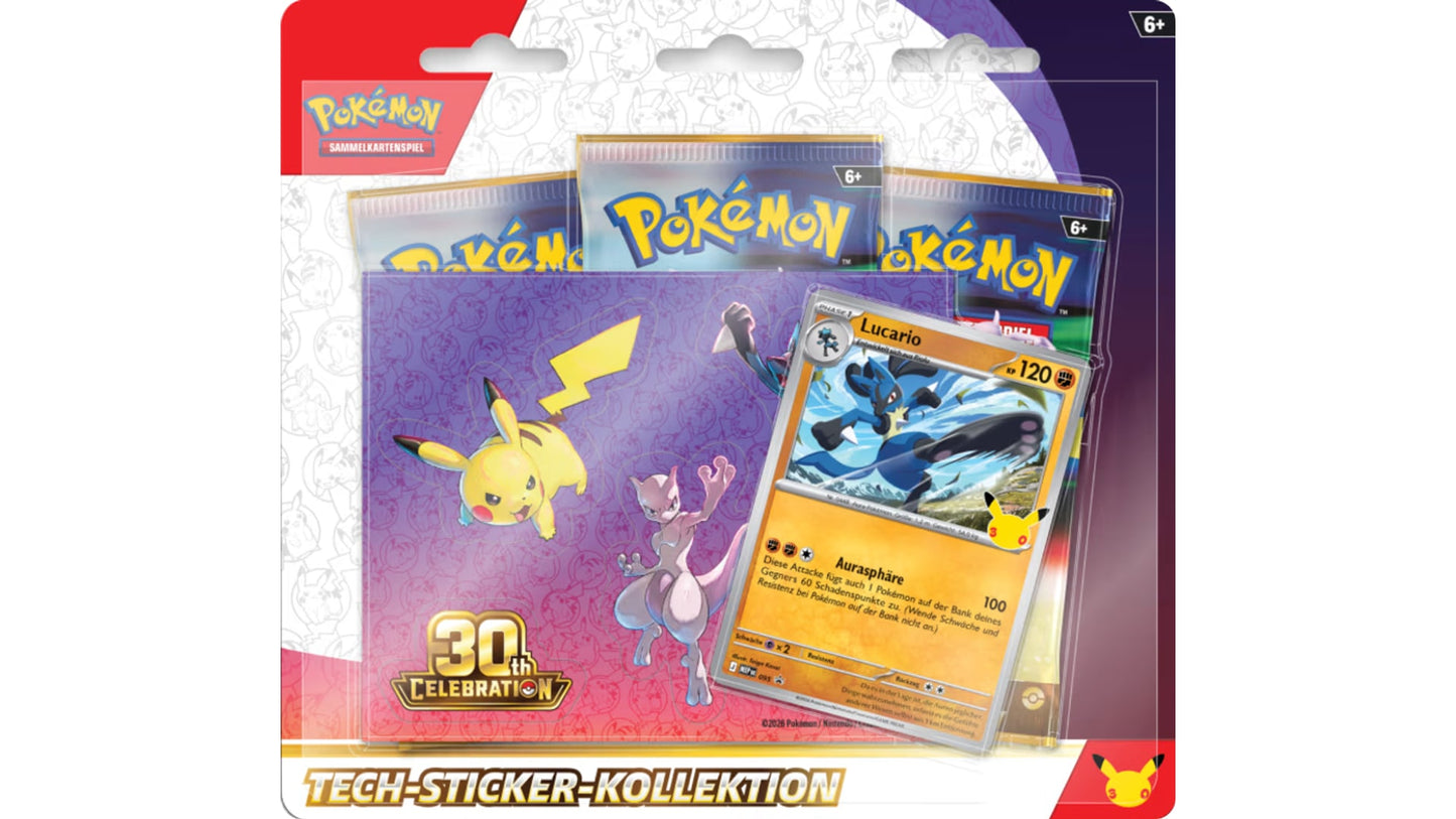 Pokemon 30 Jahre Tech-Sticker-Kollektion, deutsche Ausgabe – Ansicht 2