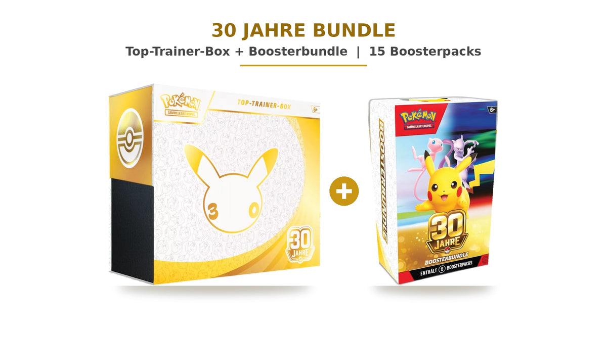 Pokemon 30 Jahre Top Trainer Box + Booster Bundle (DEU)