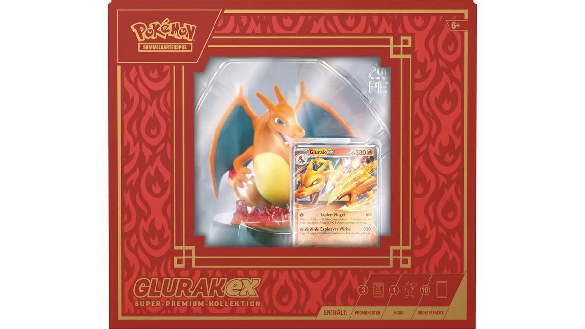 Pokemon Glurak ex Super Premium Kollektion, deutsche Ausgabe – Ansicht 2