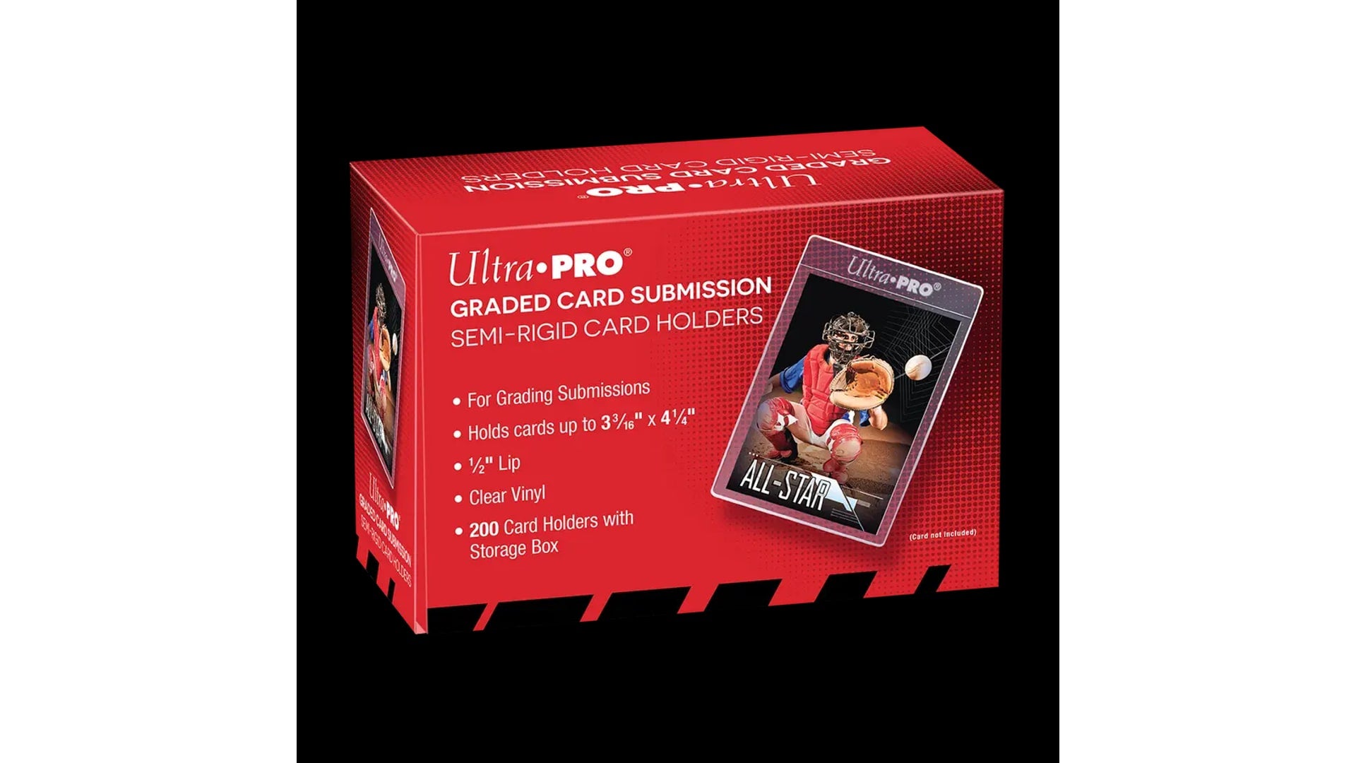 Ultra Pro Semi Rigid Tall Card Holders (200 Stuck) 1/2 lip