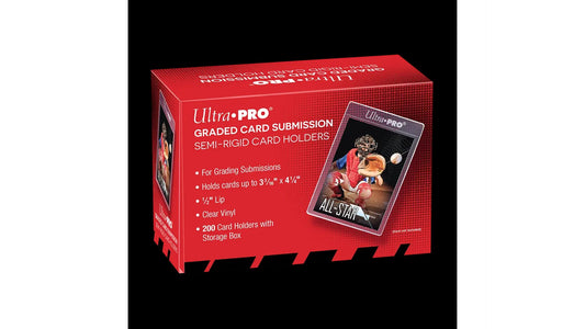 Ultra Pro Semi Rigid Tall Card Holders (200 Stuck) 1/2 lip